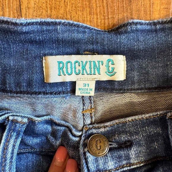 Rockin’ C Women's Blue Flared Jeans Size 31 - Picture 3 of 15